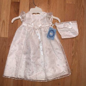 Baptism Gown Gown With Bonnet